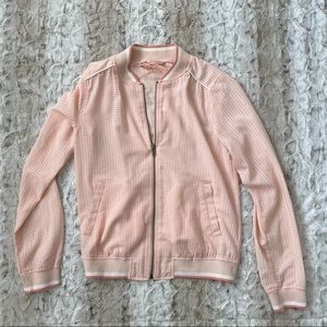Super lightweight pink bomber jacket